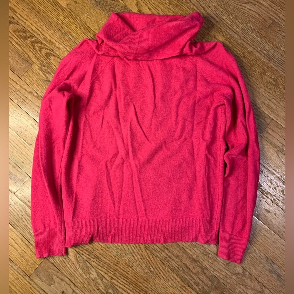 VTG Parkhurst Angora Lambswool Pink Cowl Neck Sweater Made in Canada Size 38 (M) - Picture 2 of 8